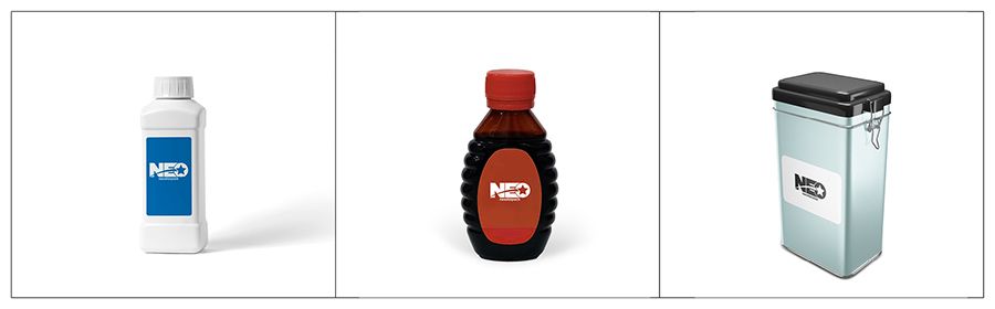 Neostarpackの自動フロント・バックラベラーの適切な製品材料は、洗剤、風邪薬、チョコレートの缶です。