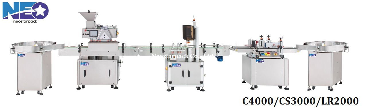 Tablet counting and packaging machine